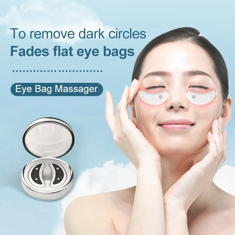 Led Red Light Eye Care Therapy Ems Massager With Gel Patch For Treatment Under Eye Wrinkle Good Vibrations