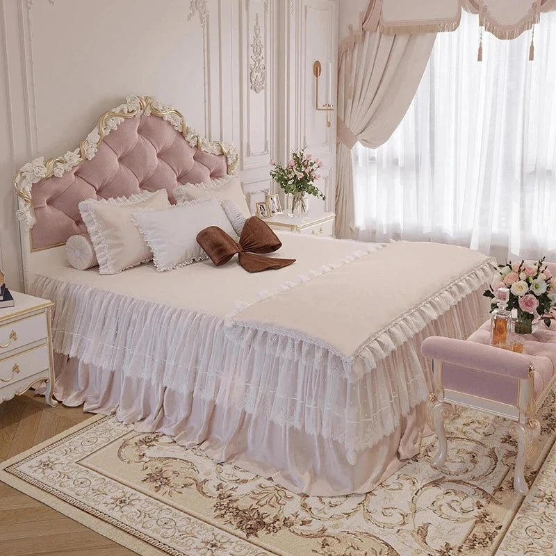 Clear Decoration Bed Lounge Unique Creative Designer Modern Luxury Nordic Bed Save Space Girls Letto Matrimoniale Home Products Good Vibrations