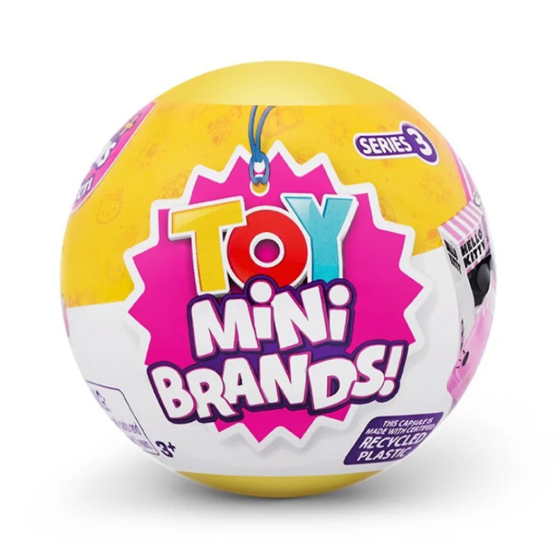5 Surprise Ball Mini Brands Supermarket Shopping Scene Miniature Gashpon Capsule Toy Figurines Collection Kids Birthday Gifts Good Vibrations