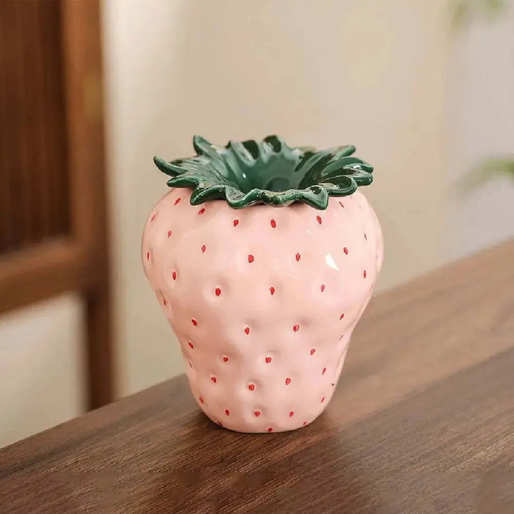 Ceramic strawberry ashtray with lid, windproof and fly ash proof, home, living room, office ashtray decoration, storage, and pro Good Vibrations Adult Super Store