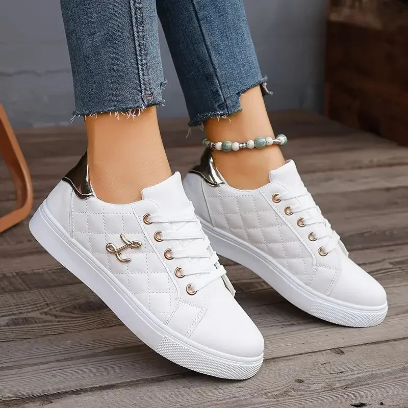 Women Sneakers 2024 Summer Fashion Breathable Shoes Woman Soft Sole Walking Sneakers Casual Women Sneaker White Sneakers Women Good Vibrations