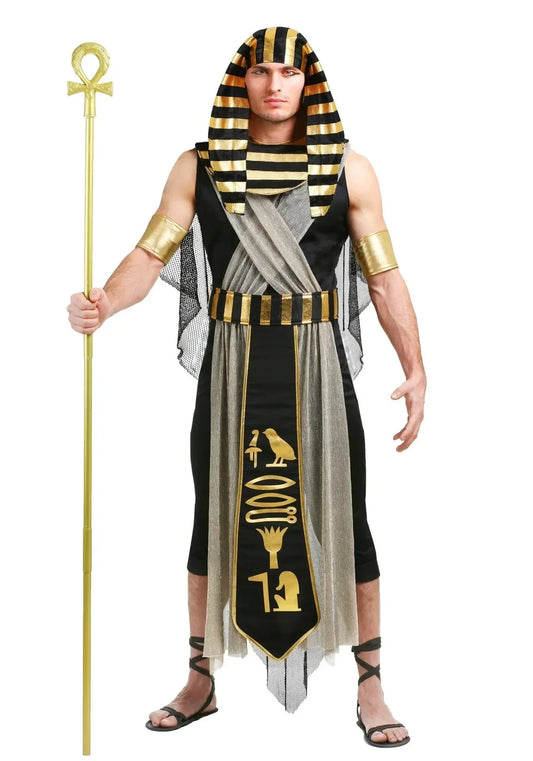 Halloween Costumes Ancient Egypt Egyptian Pharaoh Cleopatra Prince Princess Costume for Women Men Cosplay Good Vibrations