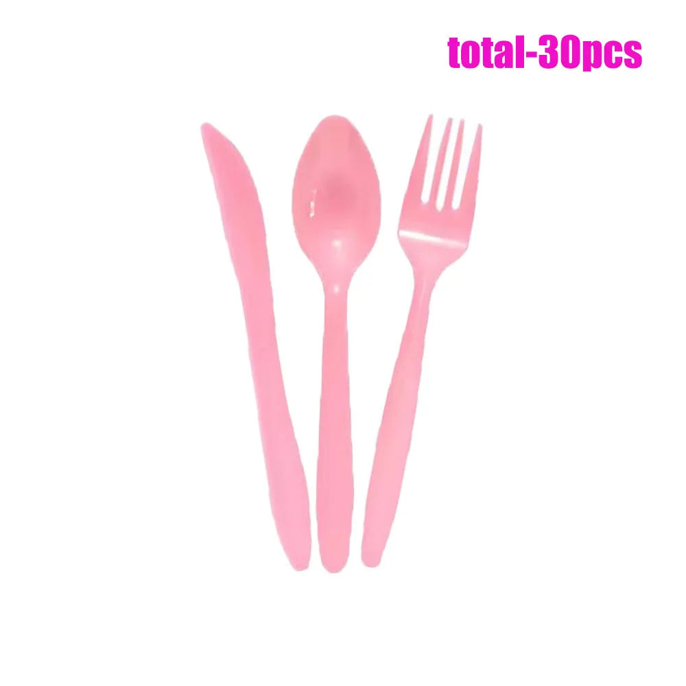 Pink Swan Ballet Theme Party Disposable Tableware Paper Plates Napkins Princess Girls Happy Birthday Party Decor Good Vibrations