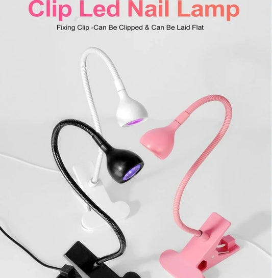 LED Nail Lamps 3W Flexible Gooseneck Lamp Quicky Dry Nail Manicure Dryer Gel Polish Curing Light for Gel Nails Good Vibrations