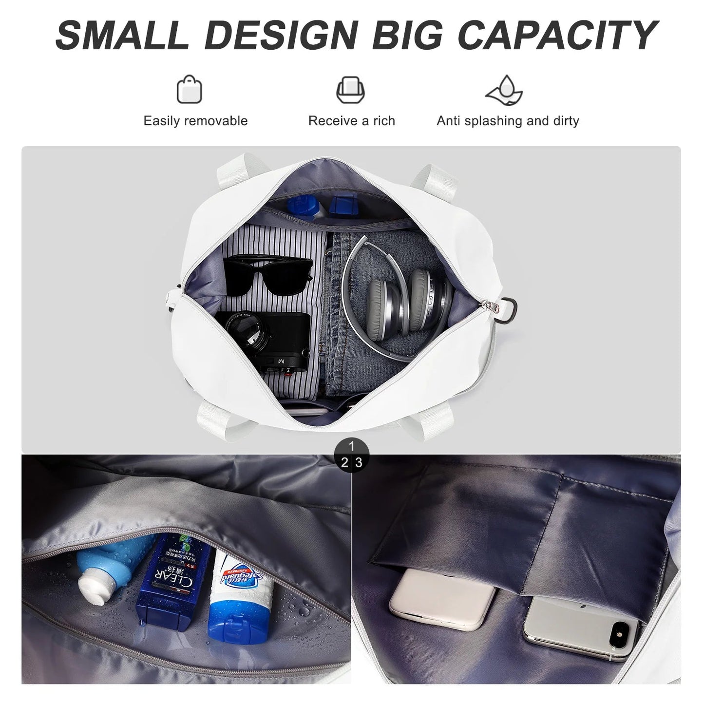 Expandable Travel Duffle Bag for Women Carry On, Weekender Overnight Shoulder Bag,Gym Tote Bag Wet Pocket Delivery Hospital Bag Good Vibrations