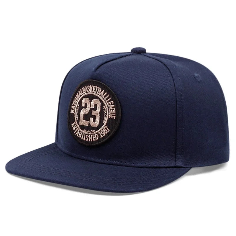 Outdoor Sports Hat Men's Flat Brim Hat Breathable Personality Sticker Street Embroidered Hip Hop Hat Sunscreen Cap Good Vibrations