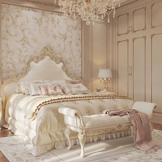 Platform Unique Bed Beauty European Simple Safe Sleeping Bed Girls Princess Sun Design Nordic Floor Wooden Beliche Furniture Good Vibrations