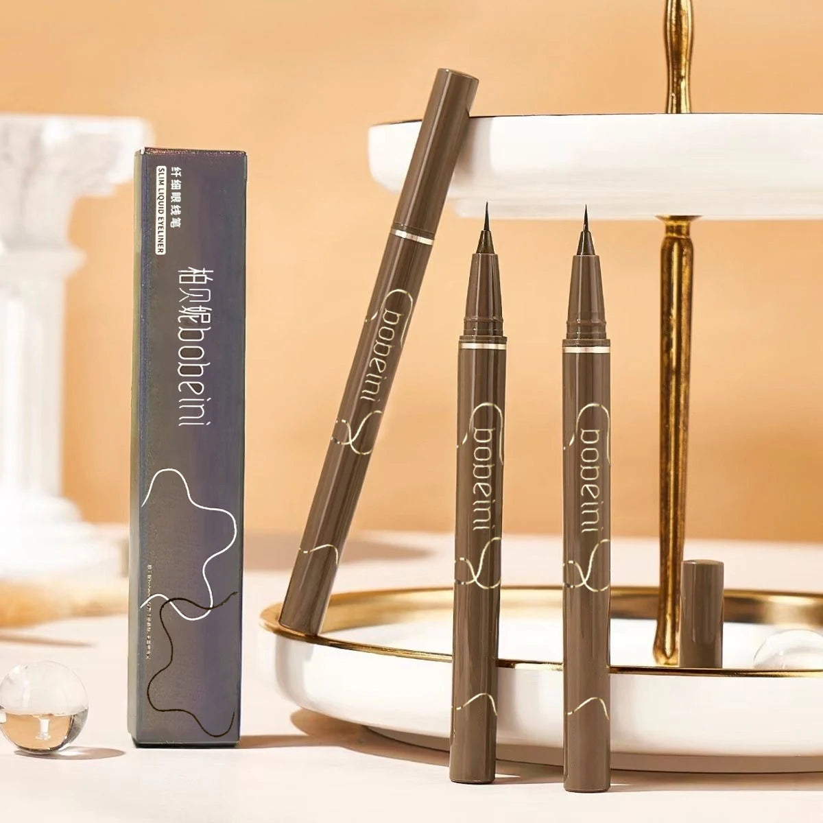 Slim eyeliner is waterproof, sweat-proof, long-lasting and non-smudged. Newbie brown eyeliner liquid pen Good Vibrations
