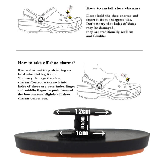 1PCS Hot Selling Ghost Series Shoe Charm PVC Sandal Accessories DIY Cartoon Skeleton Bag Wristband Decor Halloween Gifts Good Vibrations