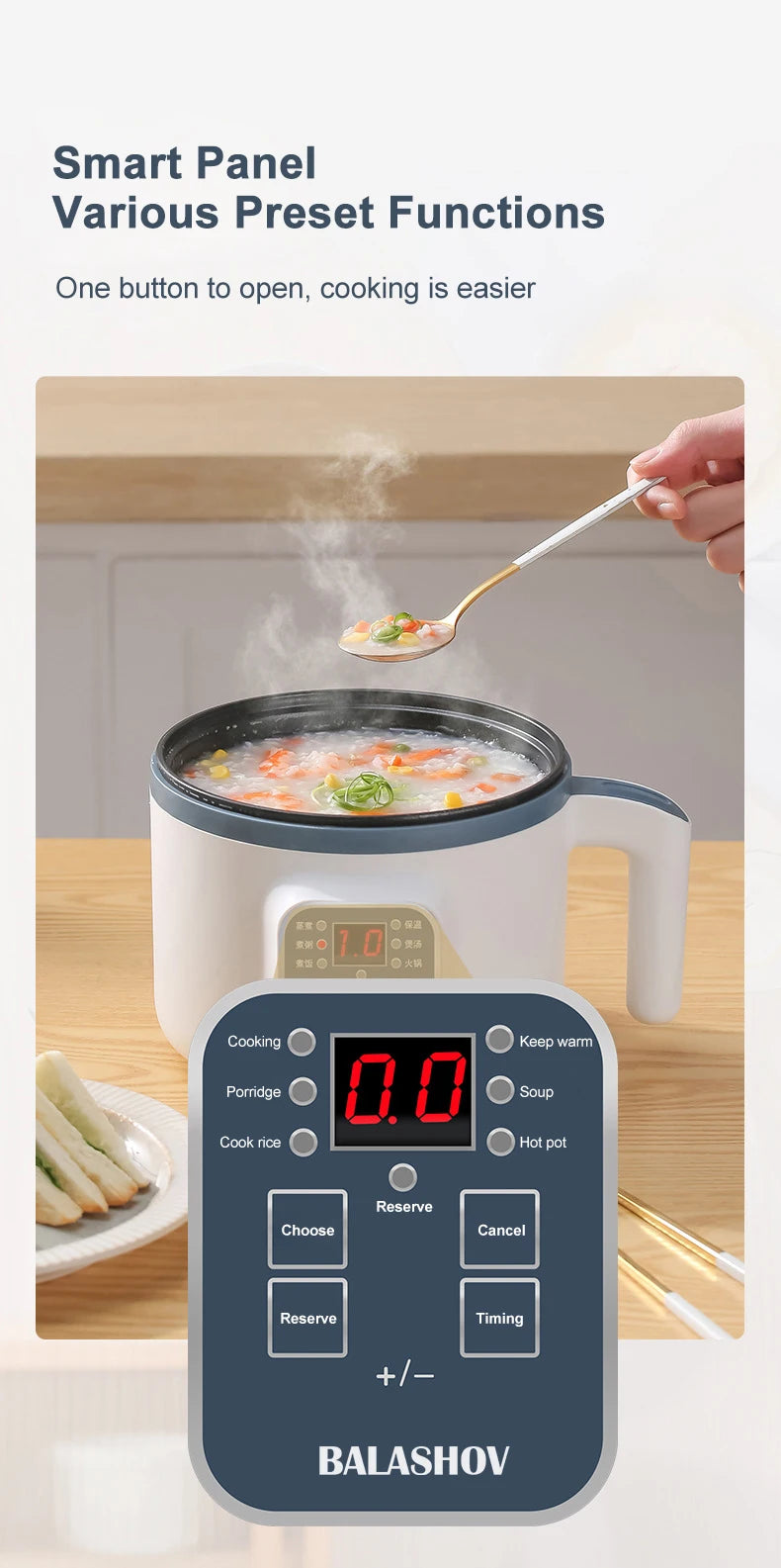 1.7L Electric Rice Cooker Single Double Layer 220V Multi Cooker Non-Stick Smart Mechanical MultiCooker Steamed Rice Pot For Home Good Vibrations Adult Super Store