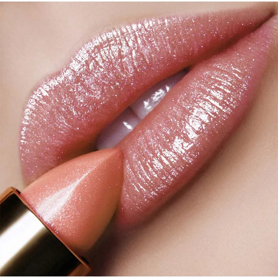 1PC Metallic Lipstick Longlasting Glitter Lip Glaze Waterproof Moisturize Red Luminous liptint Shimmer Shiny Lipgloss Makeup Good Vibrations