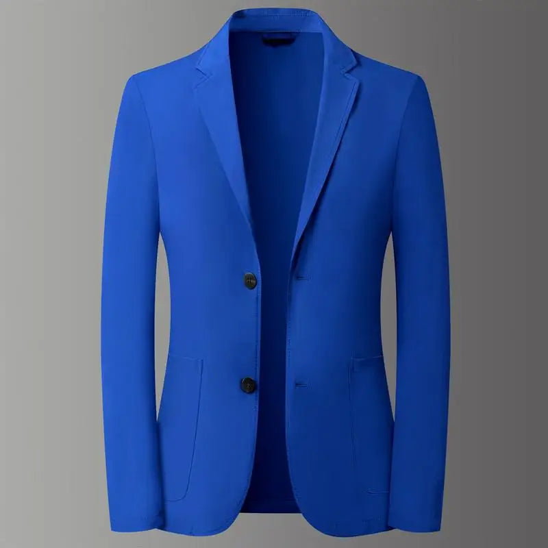 Men Lightweight Suit Sun Protection Clothing Spring Summer Thin Mens Blazer Ice Silk Jacket Smart New Casual Male Suit Coat Good Vibrations