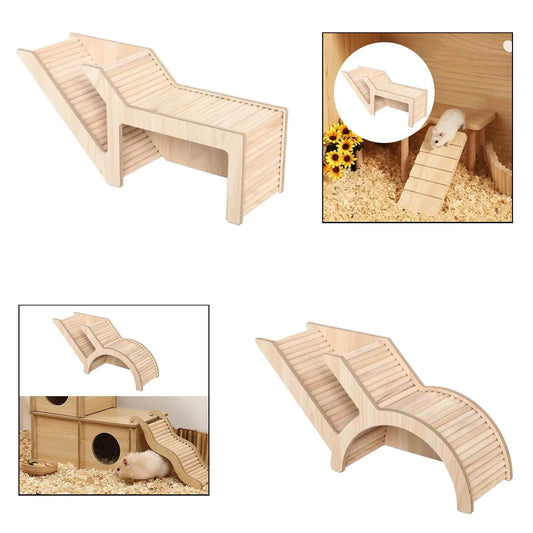 Wooden Hamster House,Hamster Hideout,Small Pet Castle Home,Wood Small Animal Good Vibrations