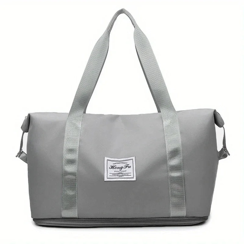 Carry On Travel Duffle Bag Waterproof Sports Gym Tote Bags for Women Large Capacity Storage Luggage Handbag Good Vibrations