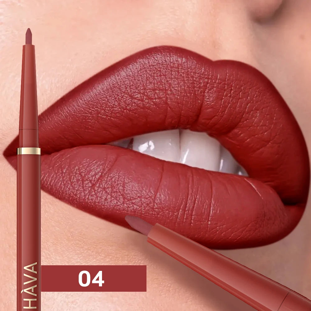 1pc Matte Lip Liner, Waterproof, Easy to Use, Beauty, Three-dimensional Lips, Long-lasting, Women'S Gift Good Vibrations