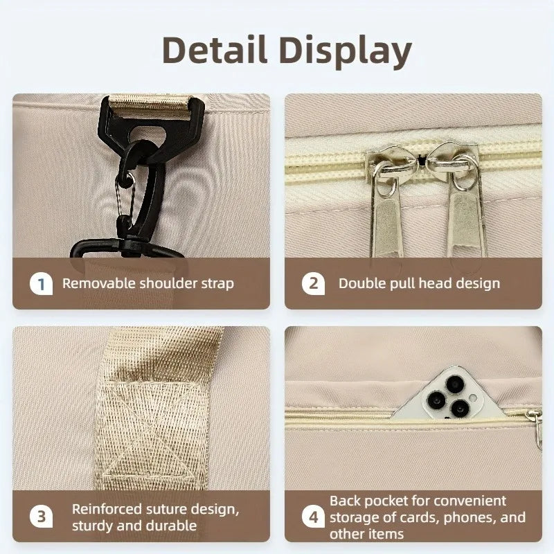 Multifunctional Large-Capacity Travel Duffle Bag with Adjustable Shoulder Strap, Gym Bag for Sports, Vacations & Business Trips Good Vibrations