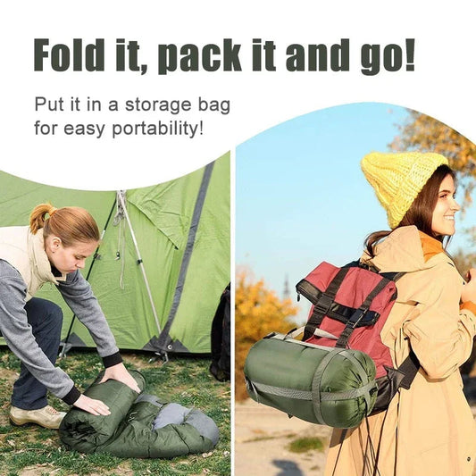 Camping Sleeping Bag Ultralight Waterproof 4 Season Warm Envelope Backpacking Sleeping Bags for Outdoor Traveling Hiking Good Vibrations