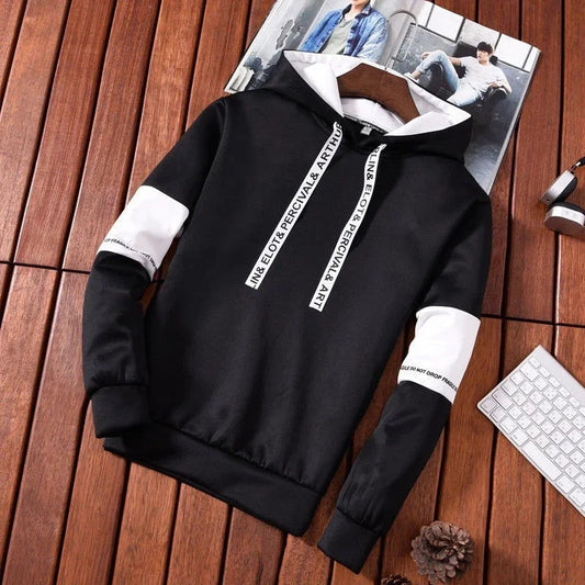 Men's Hoodies Long Sleeve Casual Printing With Letter Sweatshirts New Spring Hip Hop Pullover Sports Top Male Hooded Sweatshirts Good Vibrations