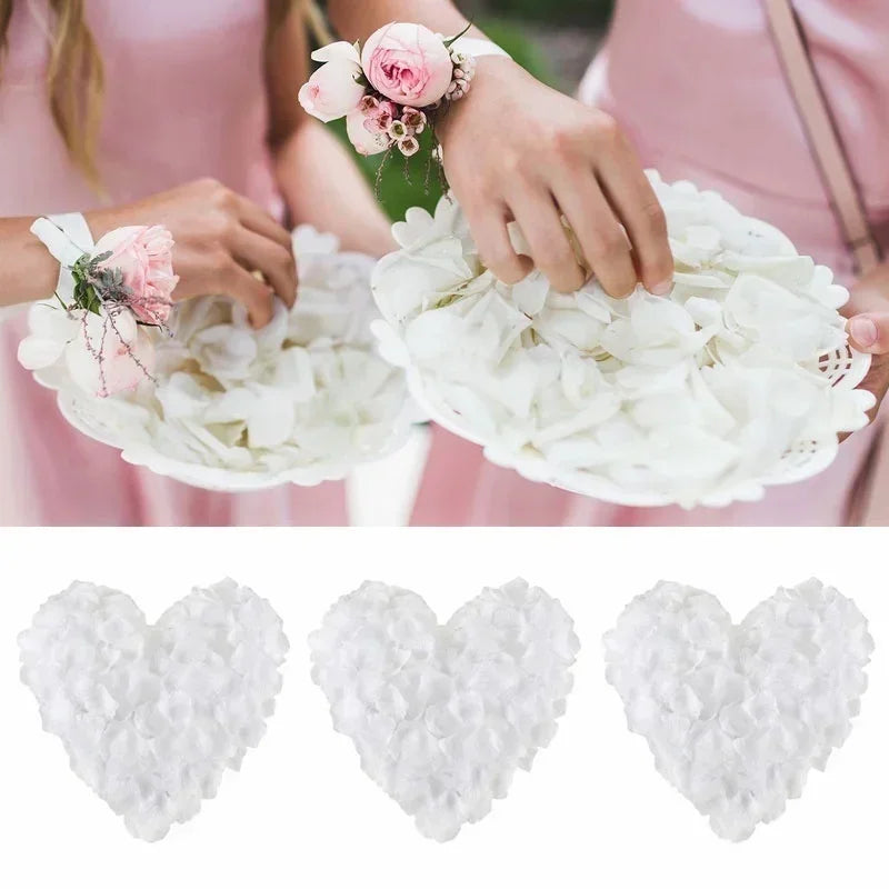 1000 PCS Silk Flower Rose Petals  Celebration Wedding Party Decoration White Good Vibrations