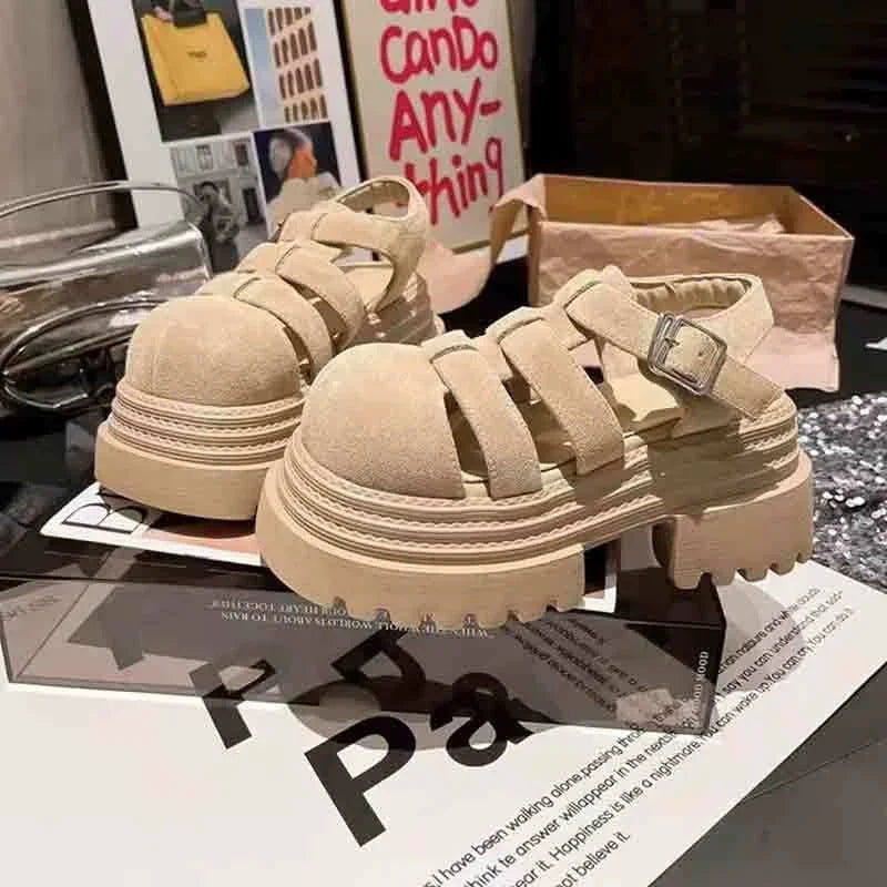 High Heels Women Sandals Cozy Platform Shoes Walking Casual Pumps Designer Woman Slippers 2025 Summer New Trend Mujer Zapatillas Good Vibrations