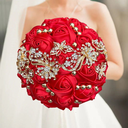 Navy Wedding Bouquet Bridesmaid Bridesmaid Holding Flowers for Wedding Decoration Good Vibrations