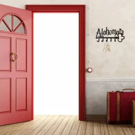 Halloween for Creative Metal for Key Holder wih 5 Hooks Iron Art Wall Mounted Adhesive Black Hanger Hat Towel for G5AB Good Vibrations