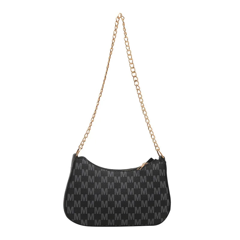 Vintage Style Square Handbag Crossbody Bag Adjustable Strap Women Messenger Shoulder Bag Sophisticated Accessory Tote Bag Purse Good Vibrations
