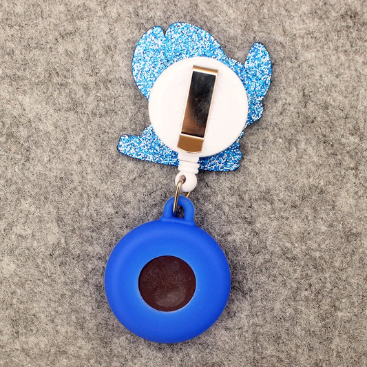 Cute Friends Pig Bear Blue Mouse Style Pocket Watch Retractable And With Clip For Men And Women Good Vibrations