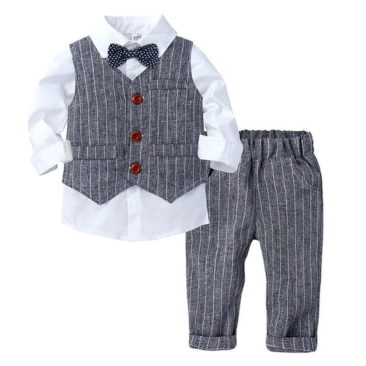 Baby Boy Clothes Cotton Sets Long Sleeve Spring Autumn Outfit Toddler Pants Suit Children For 1 To 2 3 4 Years Kids Male Costume Good Vibrations