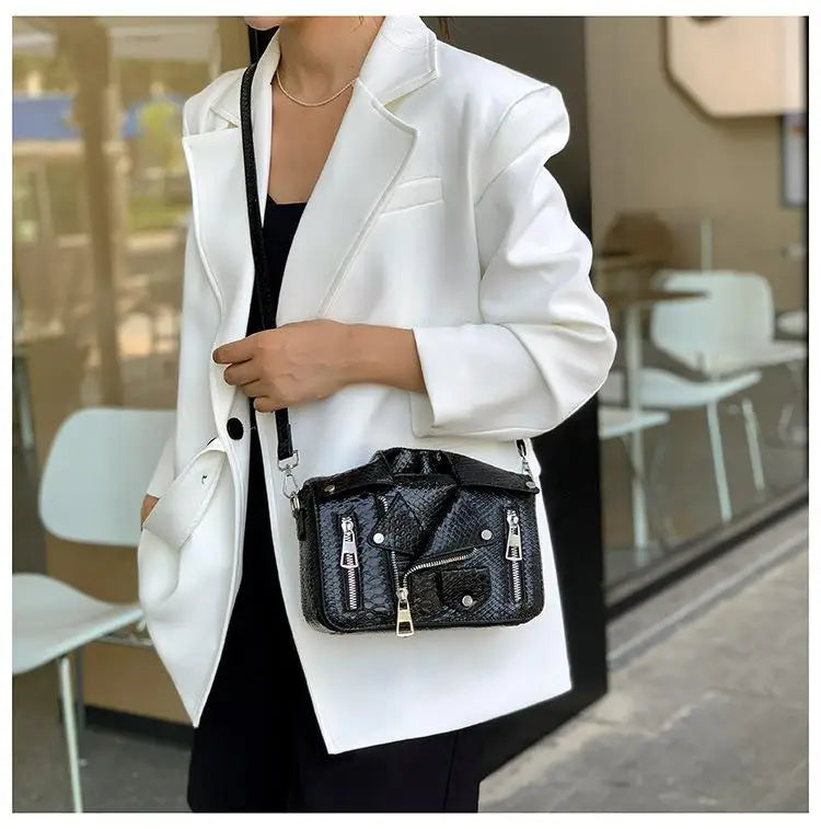 Fashion Jacket Design Crossbody Bag PU Clothes Shape Women Handbag Purse Brand Designer Lady Shoulder Bags Luxury Women's Bag Good Vibrations