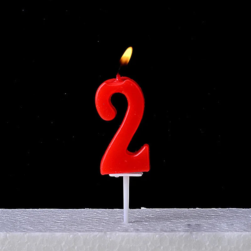1Pcs Gold Happy Birthday Number Cake Candles 0 1 2 3 4 5 6 7 8 9 Cake Topper Kids Girls Boys Bar Baby Party Supplies Decoration Good Vibrations