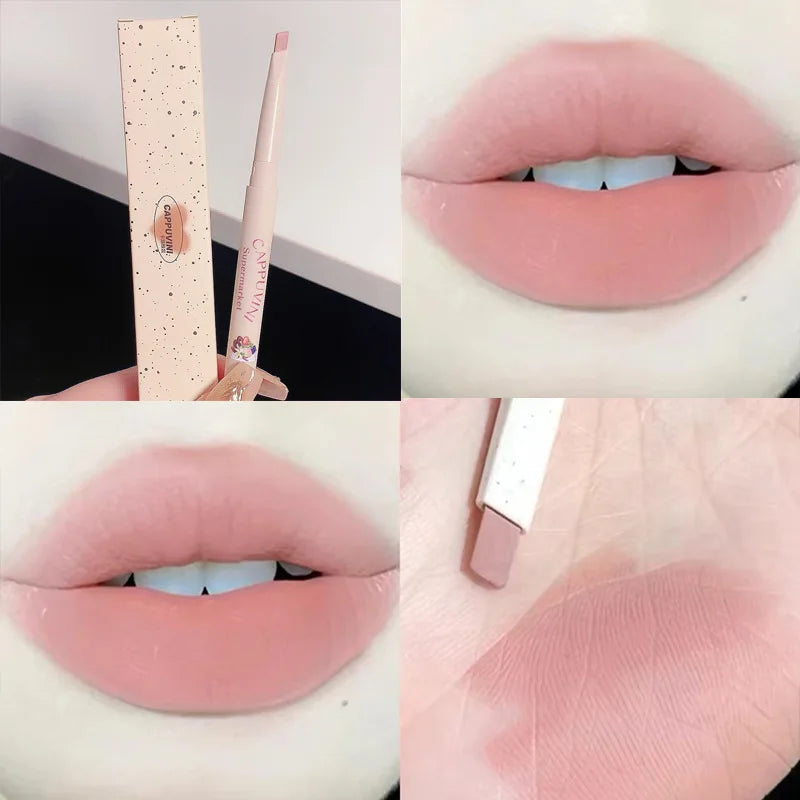 Nude Lip Liner Pencil Matte Waterproof Long Lasting 3D Lips Plump Lipstick Natural Outline Lip Contour Line Makeup Lipliner Pen Good Vibrations