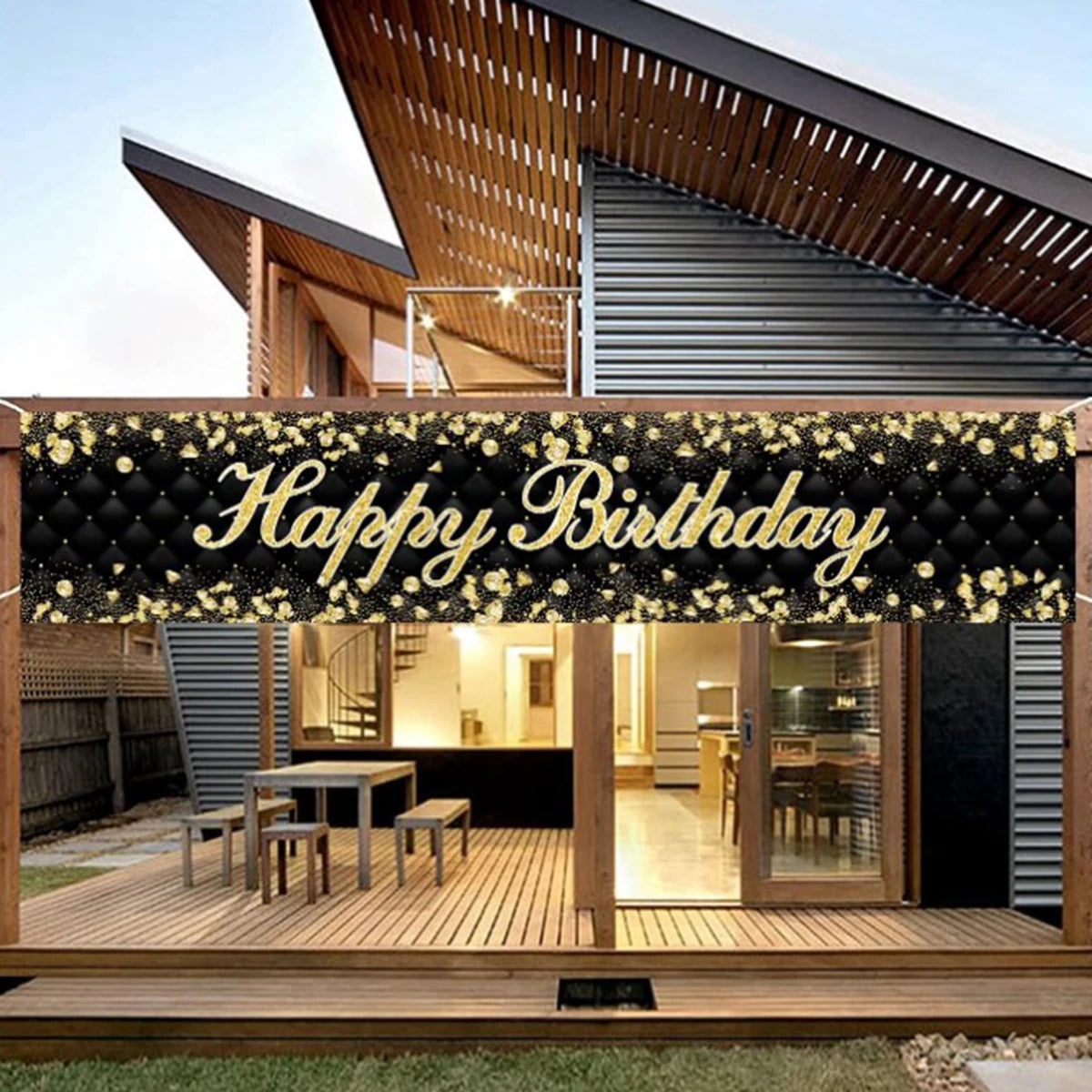 Happy Birthday Banner Birthday Party Decoration Kids Boys Girl Baby Shower Decoration Bunting Garland Banners Flags Anniversary Good Vibrations