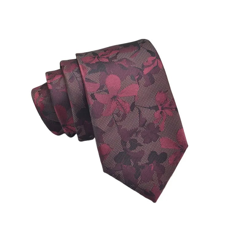 35 Styles Men's Silk Ties Jacquard Dot Floral 8cm Necktie Accessories Daily Wear Shirt Suit Cravat Wedding Party Gifts Neck Tie Good Vibrations
