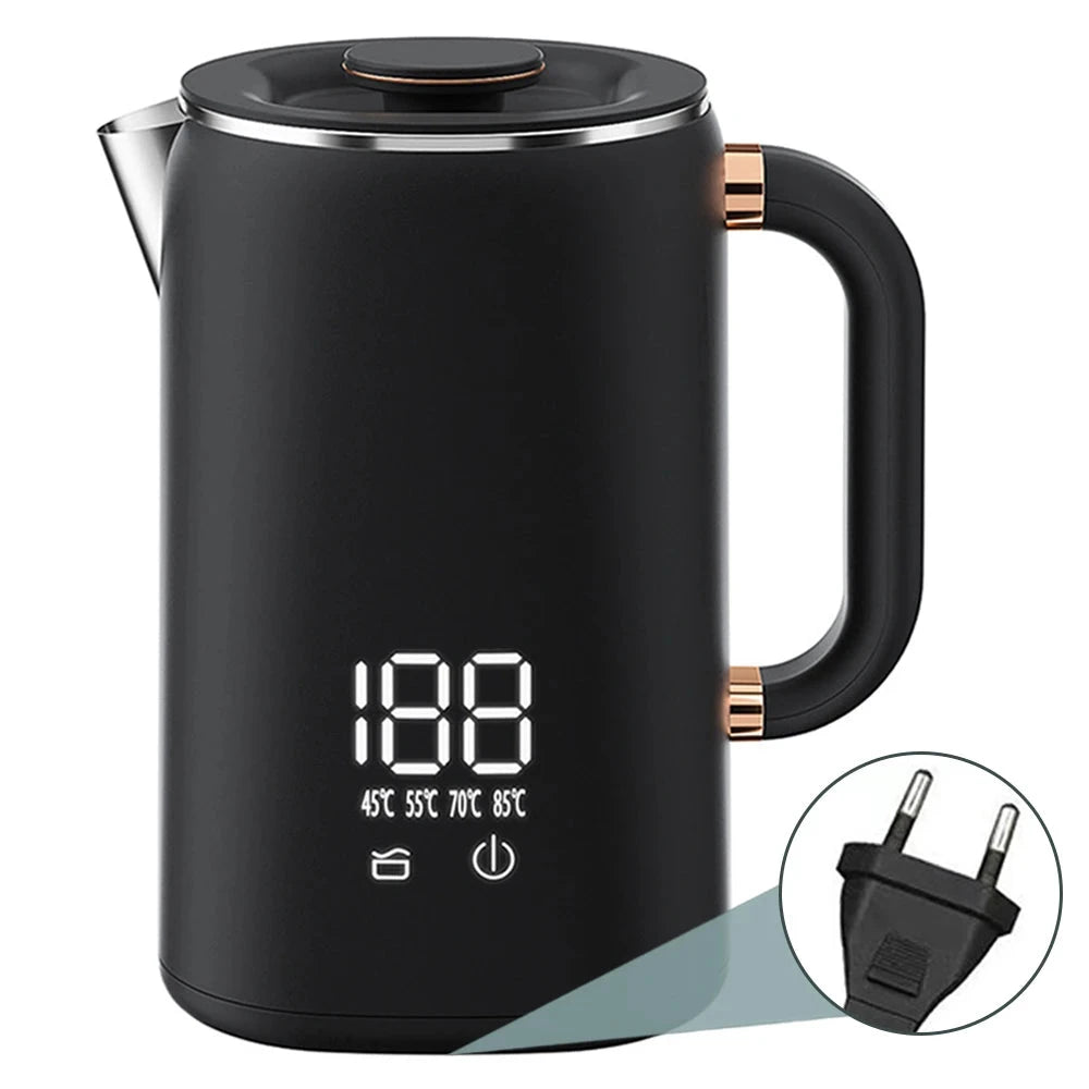 Electric Water Boiler Kettle for Tea Coffee 5 Levels Temperature Control Auto Shut Off Double Layer Insulated Hot Water Kettle Good Vibrations