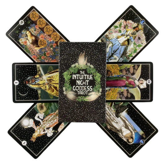 The Intuitive Night Goddess Tarot Decks High Quality Board Game Fun Divination Tarot For Beginners Good Vibrations