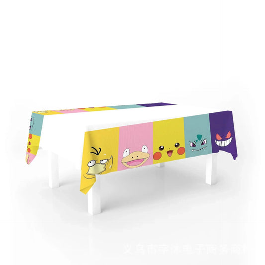 Pokemon Birthday Party Supplies Pikachu Decoration Banner Balloons Tableware Set Plates Napkins Baby Shower Children's Toy Gifts Good Vibrations