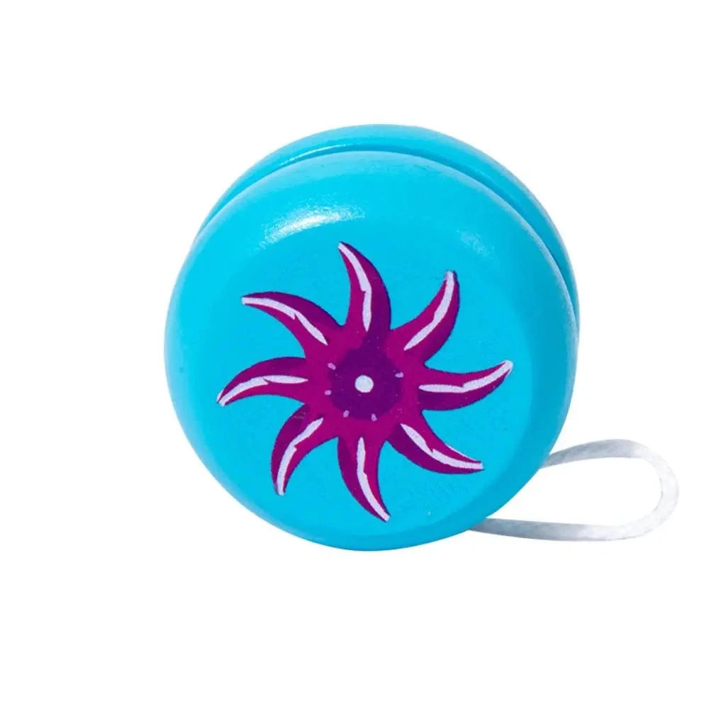 Fashion Wooden 2A Yoyo Toy Brainstorming Beginner Yoyo Ball Concentration Cartoon Nostalgic Toys Children Good Vibrations