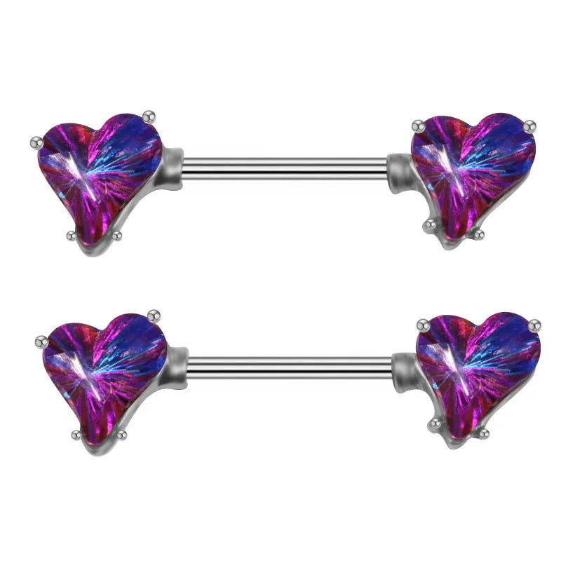 Stainless Steel Pink Bunny Nipple Piercing Jewelry Set 14G Green Bat Nipple Rings Bulk Cat Nipple Barbell Pack Piercing Pezon