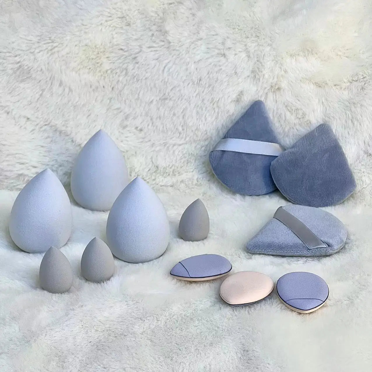 12pcs Makeup Sponge Blender Beauty Egg Soft Cosmetic Puff Foundation Sponges Powder Puff Women Make Up Accessories Beauty Tools Good Vibrations