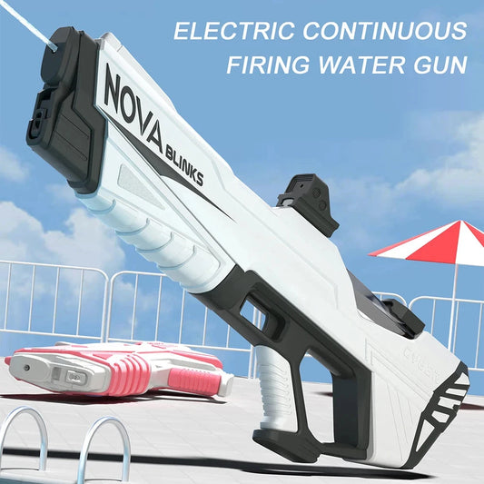 Automatic Electric Water Gun Auto Suction Water Guns for Adult Kids Battery Powered Squirt Blaster Summer Pool Beach Outdoor Toy Good Vibrations