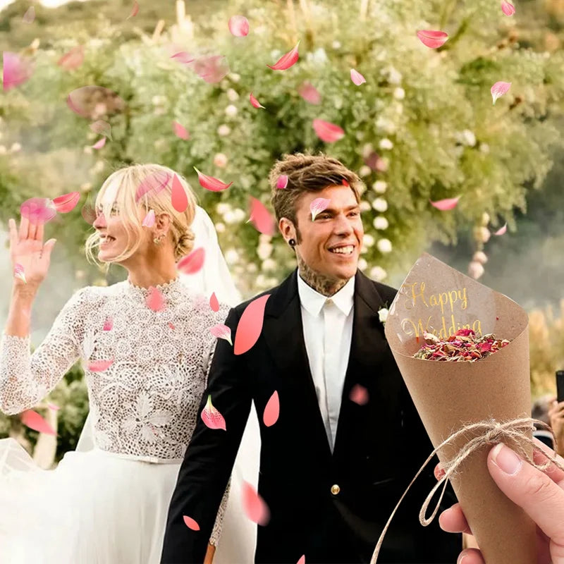 Kraft Paper Wedding Tray Confetti Cone Stand Box Tray Rustic Wedding Decoration Wedding Confetti Cones Wedding Cones Set supply Good Vibrations