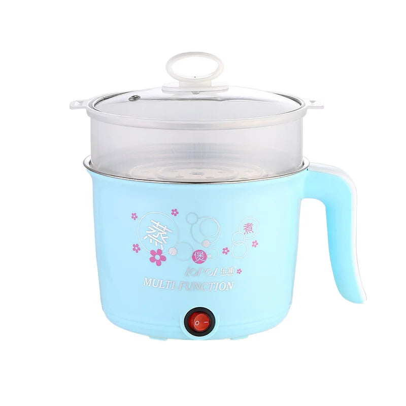 Multifunction Electric Cooker Hot Pot 1-2 People Heating Pan Multi Ramen Pot Machine Mini Rice Cook Kitchen Appliance Korea 220V Good Vibrations Adult Super Store