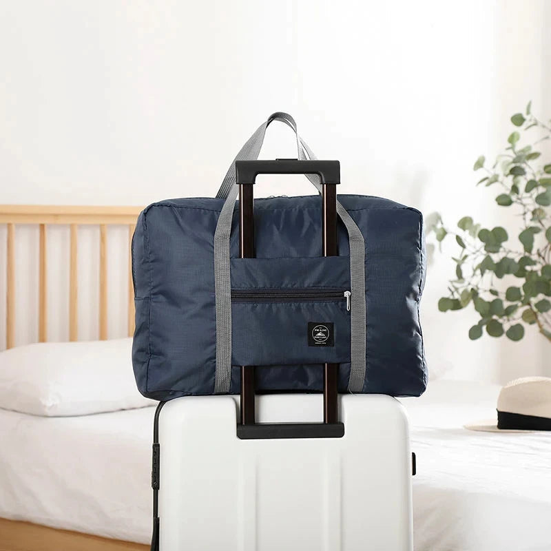 Foldable Travel Duffel Bag for Airlines Carry on Bag for Women and Girls Lightweight Large Capacity Sports Weekend Trip Overnigh Good Vibrations