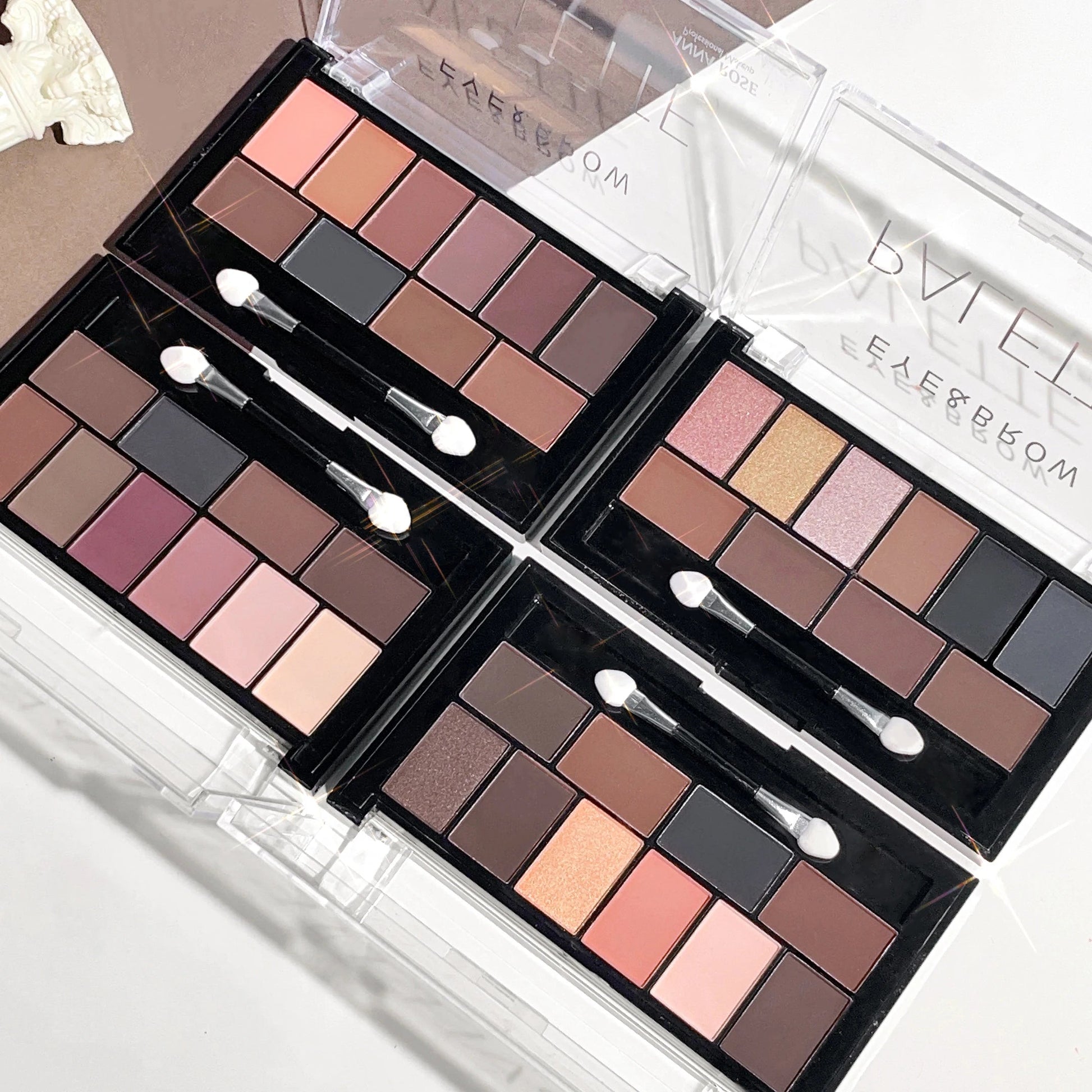 Ten color eyeshadow palette pearlescent matte fine shimmer earth tones beginner daily nude eyeshadow palette makeup Good Vibrations