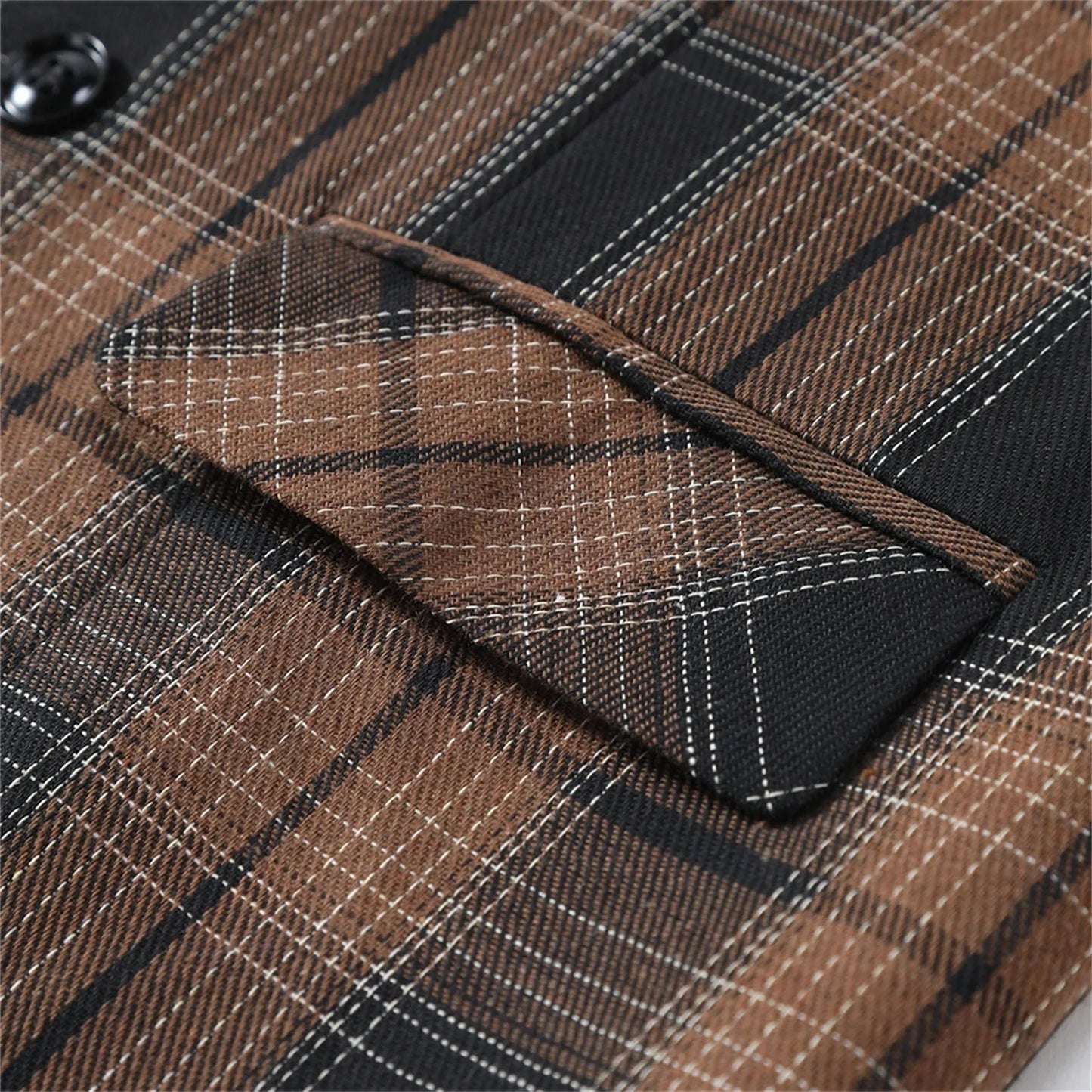 2025 Men's Spring Casual Single Button Suit Vest V Neck New Style British Men's Suit Vest Waistcoat Formal Business Suit Vest