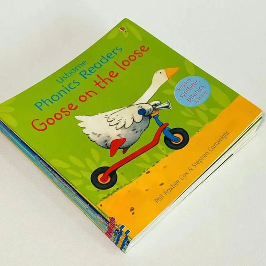 12 Books Usborne English Picture Book Phonics Readers Classroom Educational Toys for Children Montessori Picture Story Book Good Vibrations