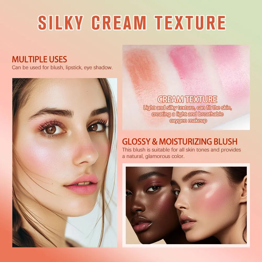 Temperature Change 3-in-1 Cheek Lip Tinted pixiBlush Stick Temperature Change Blush Makeup Products Cosmetic Palette Stick Face Good Vibrations
