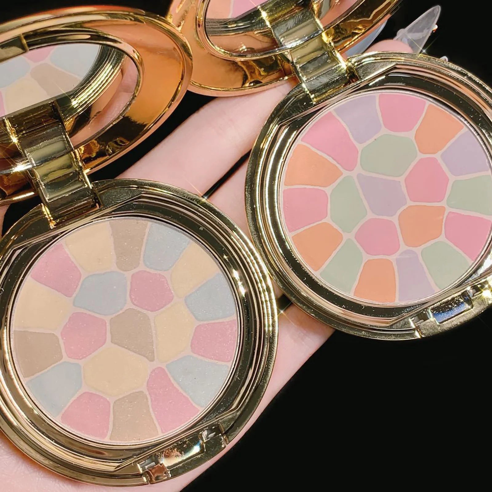 Blush Palette Makeup Blush Palette Makeup Multi-Colored Bright Light Long Lasting Natural Glow Complexion Face Blushes Bright Good Vibrations