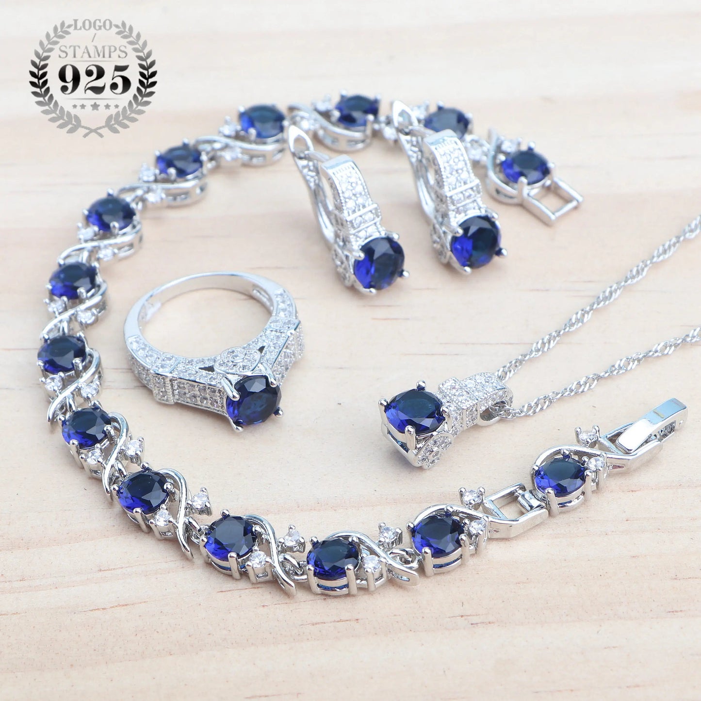 925 Sterling Silver Jewelry Sets For Women Wedding Jewelry Ladies Purple Zircon Earrings Bracelets Set Rings Pendant Necklace Good Vibrations Adult Super Store